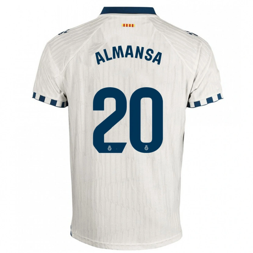 Danxen Women Alex Almansa #20 White Blue Away Jersey 2025/26 T-Shirt
