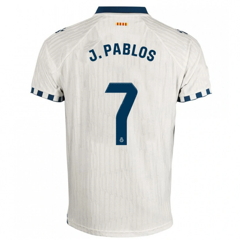 Danxen Women Judith Pablos Garrido #7 White Blue Away Jersey 2025/26 T-Shirt