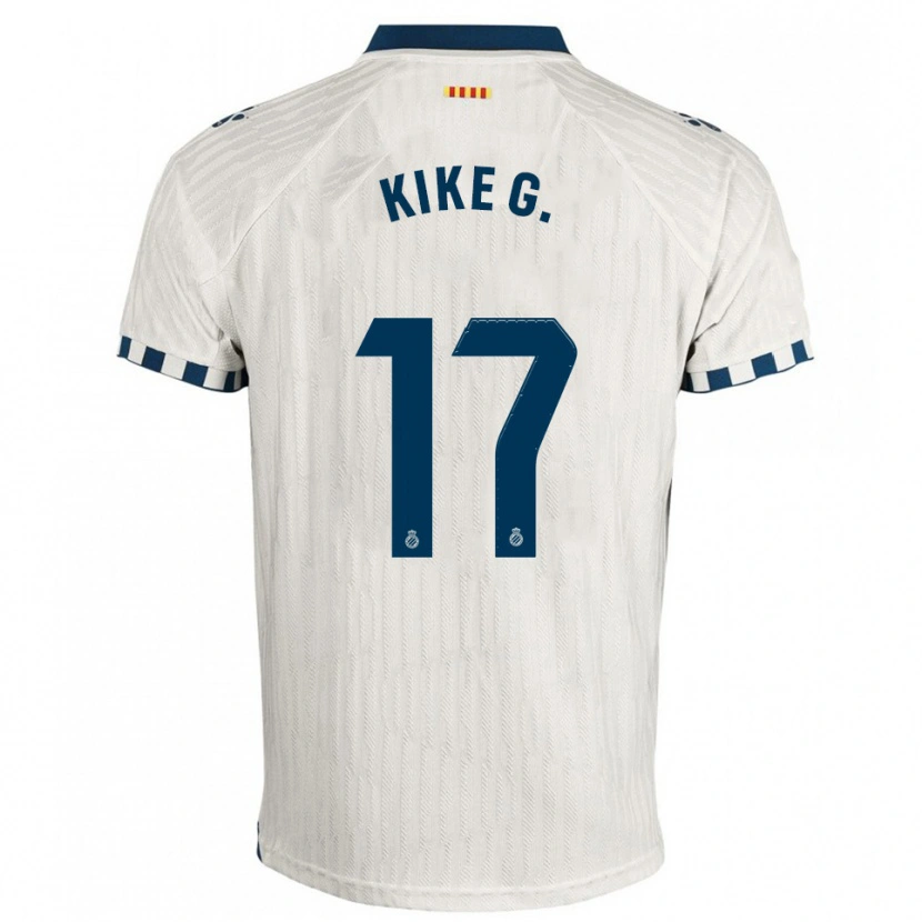Danxen Women Kike García #17 White Blue Away Jersey 2025/26 T-Shirt