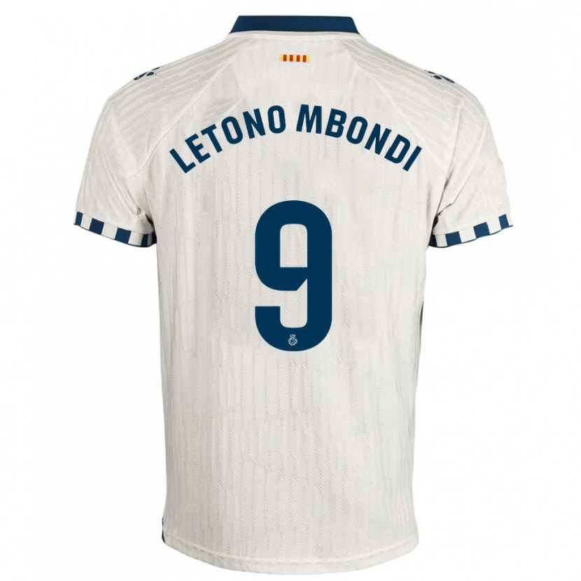 Danxen Women Christ-Emmanuel Letono Mbondi #9 White Blue Away Jersey 2025/26 T-Shirt