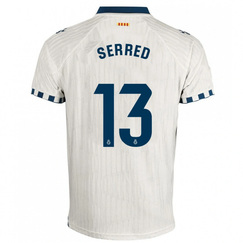 Danxen Women Llorenç Serred #13 White Blue Away Jersey 2025/26 T-Shirt