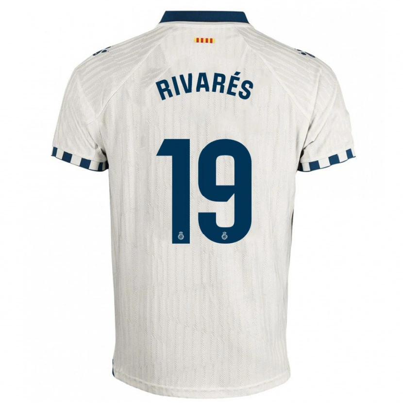 Danxen Women Sergio Rivarés #19 White Blue Away Jersey 2025/26 T-Shirt