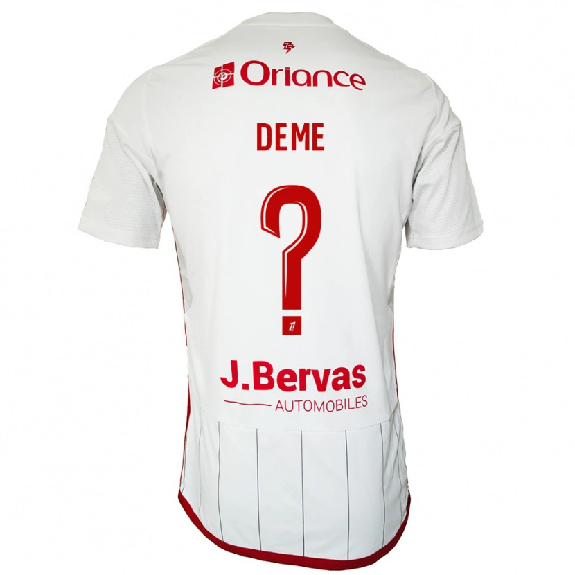 Danxen Women Lison Deme #0 White Red Away Jersey 2025/26 T-Shirt