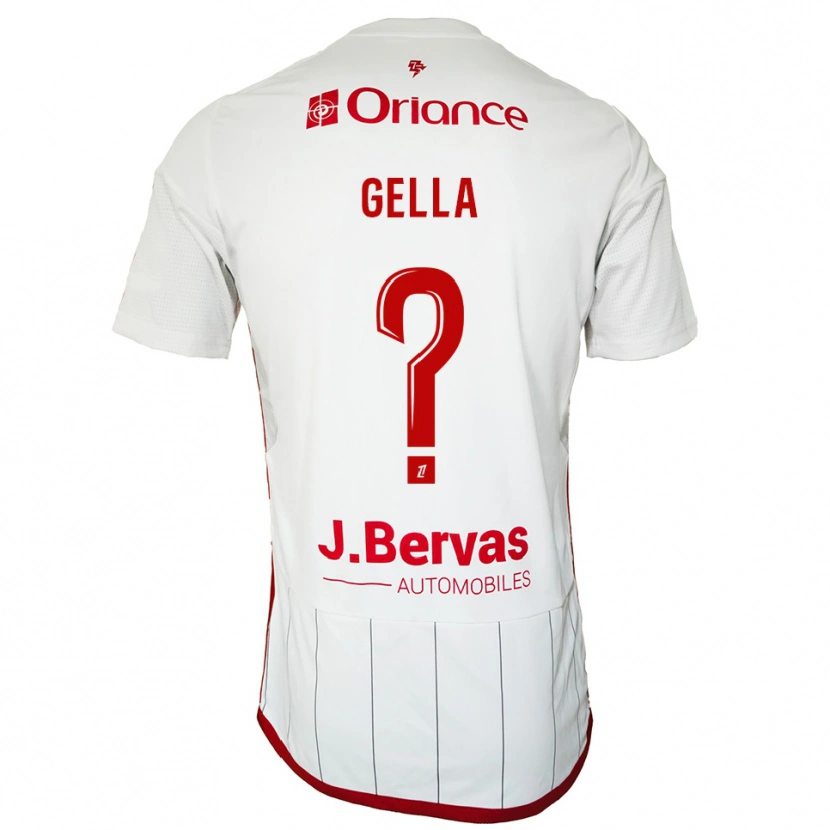 Danxen Women Evaelle Gella #0 White Red Away Jersey 2025/26 T-Shirt
