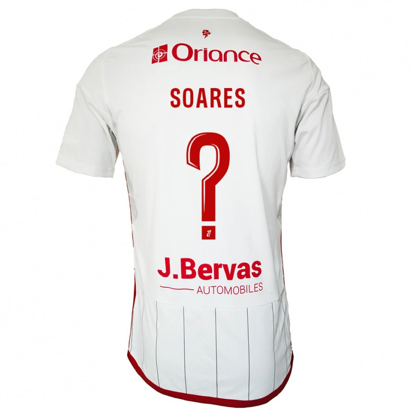 Danxen Women Louane Das Neves Soares #0 White Red Away Jersey 2025/26 T-Shirt