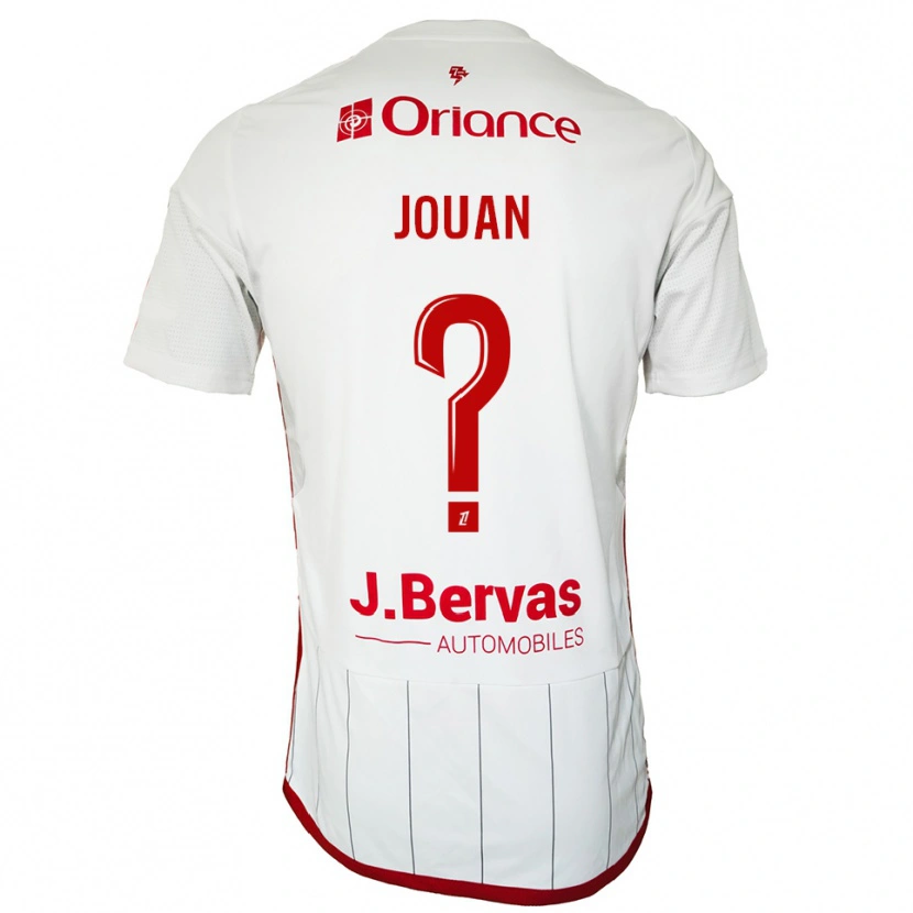 Danxen Women Léonie Jouan #0 White Red Away Jersey 2025/26 T-Shirt