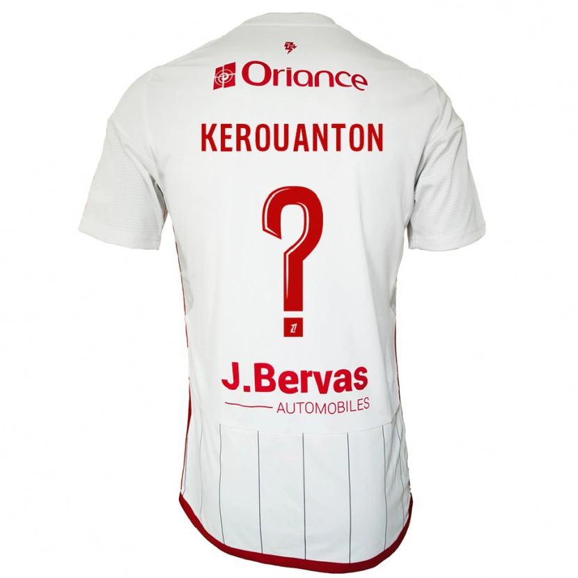 Danxen Women Tania Kerouanton #0 White Red Away Jersey 2025/26 T-Shirt