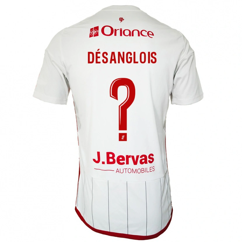 Danxen Women Alice Désanglois #0 White Red Away Jersey 2025/26 T-Shirt
