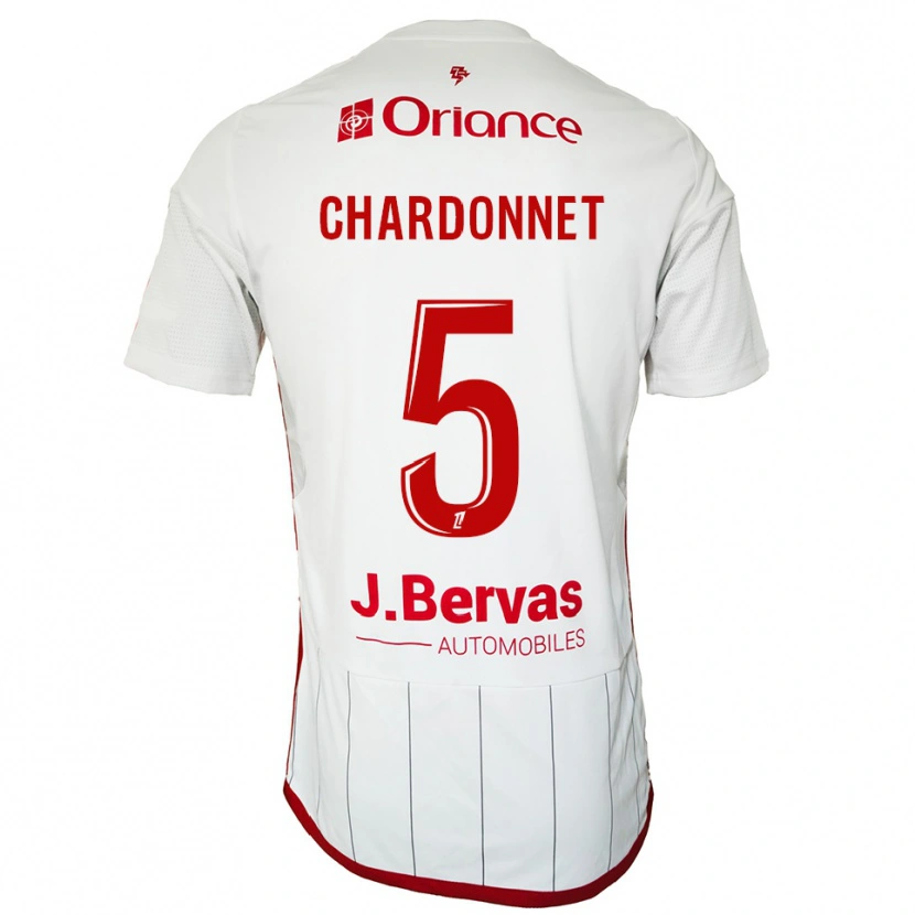 Danxen Women Brendan Chardonnet #5 White Red Away Jersey 2025/26 T-Shirt