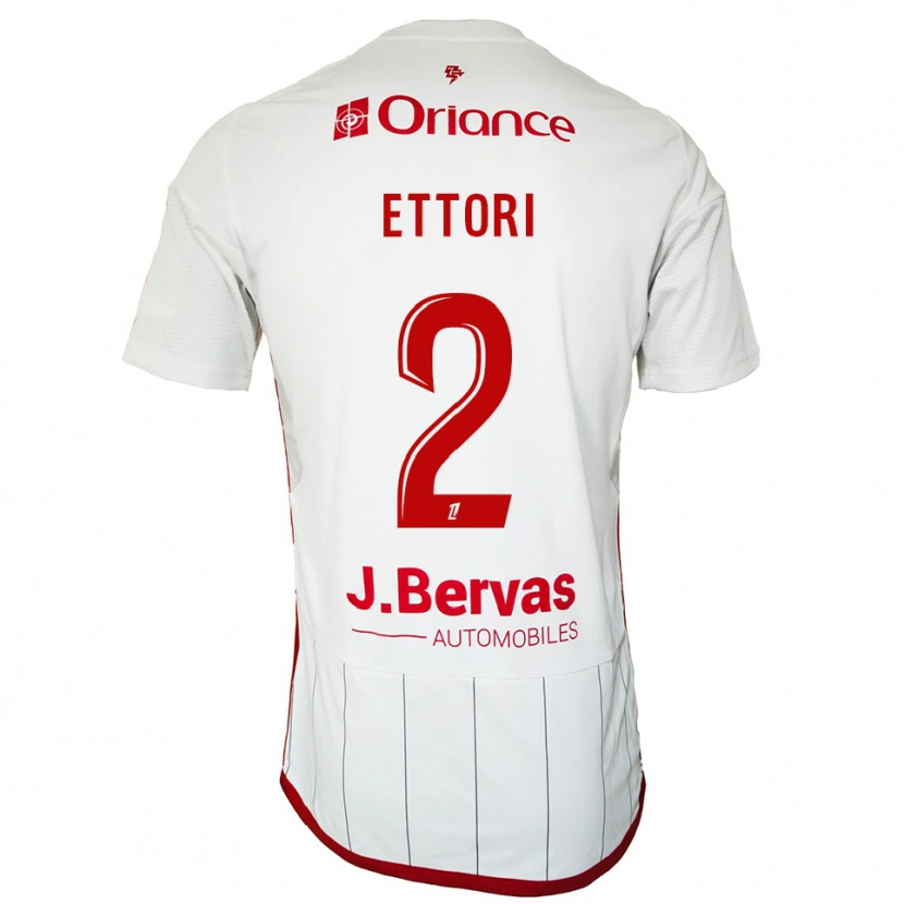Danxen Women Ilan Ettori #2 White Red Away Jersey 2025/26 T-Shirt