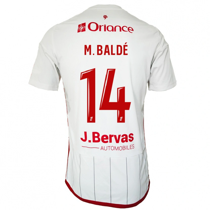 Danxen Women Mama Baldé #14 White Red Away Jersey 2025/26 T-Shirt
