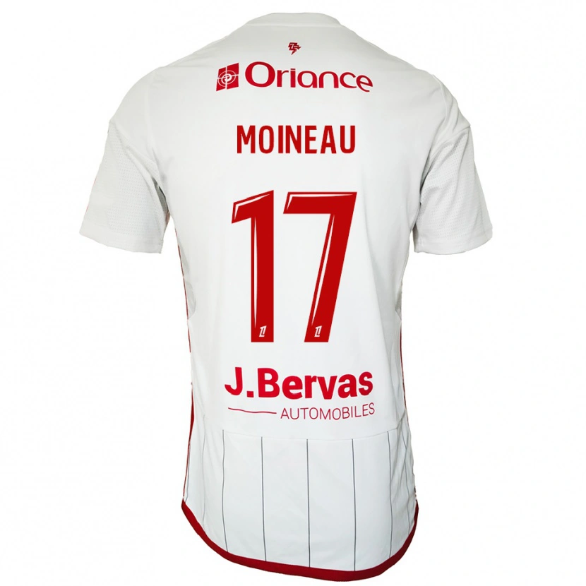 Danxen Women Nathan Moineau #17 White Red Away Jersey 2025/26 T-Shirt