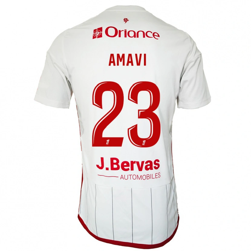 Danxen Women Jordan Amavi #23 White Red Away Jersey 2025/26 T-Shirt