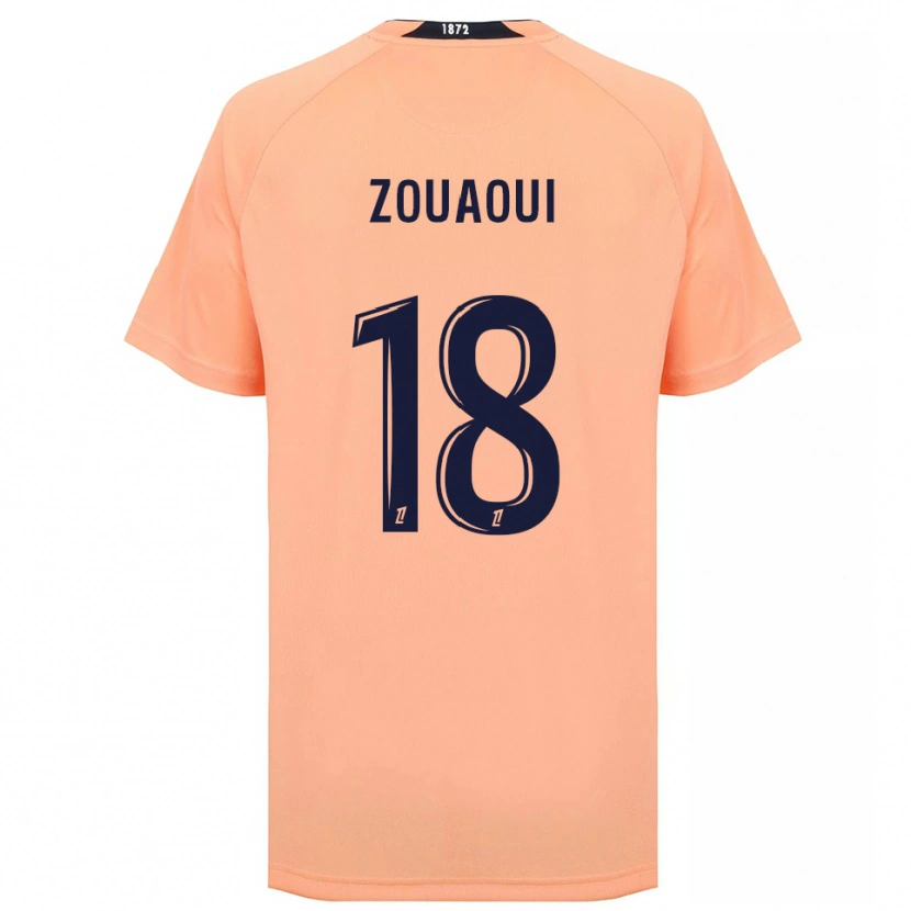 Danxen Women Yanis Zouaoui #18 Orange Navy Away Jersey 2025/26 T-Shirt