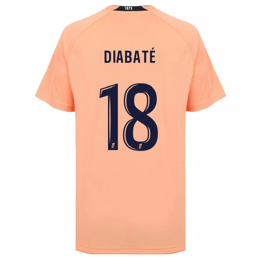 Danxen Women Adams Diabaté #18 Orange Navy Away Jersey 2025/26 T-Shirt