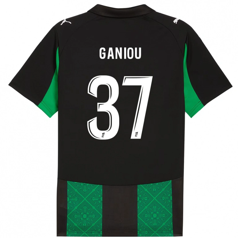Danxen Women Ismaëlo Ganiou #37 Black Green Away Jersey 2025/26 T-Shirt