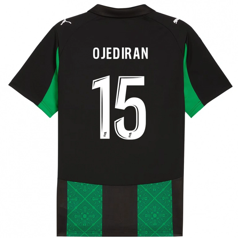 Danxen Women Hamzat Ojediran #15 Black Green Away Jersey 2025/26 T-Shirt