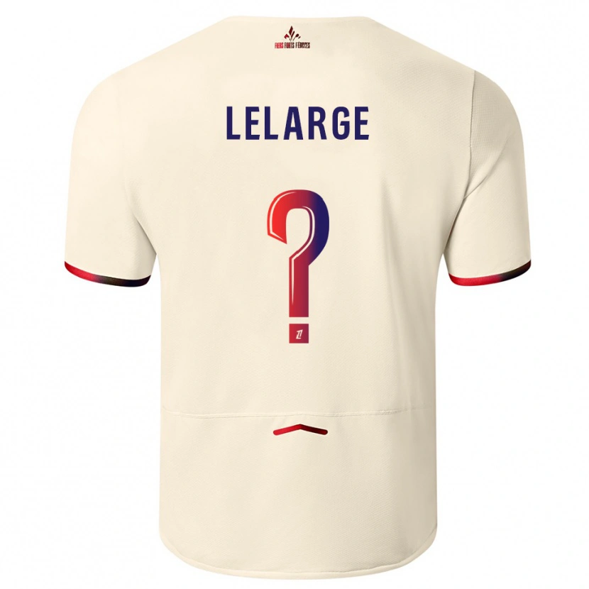 Danxen Women Claire Lelarge #0 Off-White Red Away Jersey 2025/26 T-Shirt