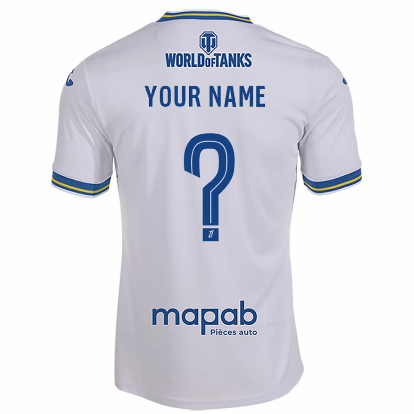 Danxen Women Your Name #0 White Sky Blue Away Jersey 2025/26 T-Shirt