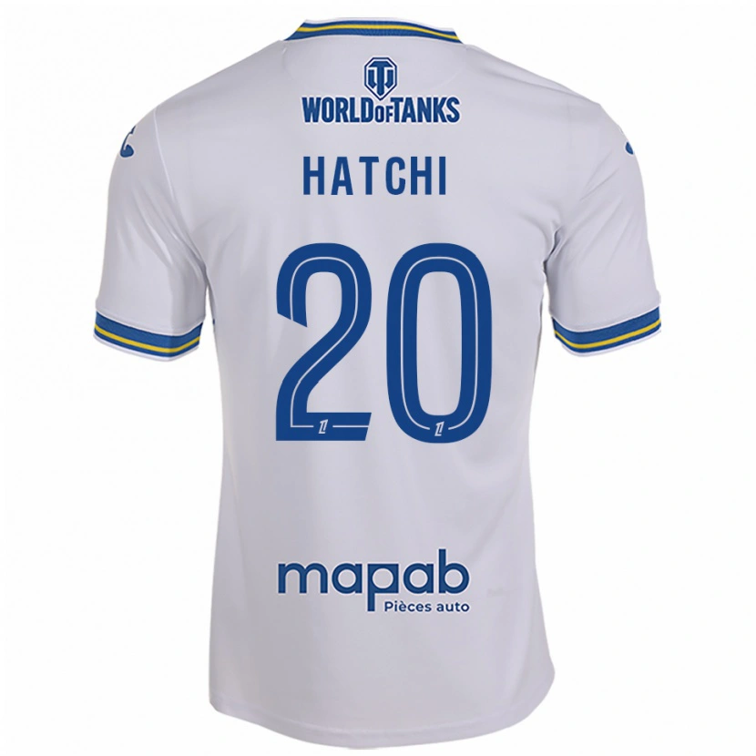 Danxen Women Jérémy Hatchi #20 White Sky Blue Away Jersey 2025/26 T-Shirt