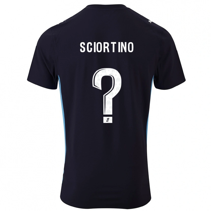 Danxen Women Paolo Sciortino #0 Black Sky Blue Away Jersey 2025/26 T-Shirt