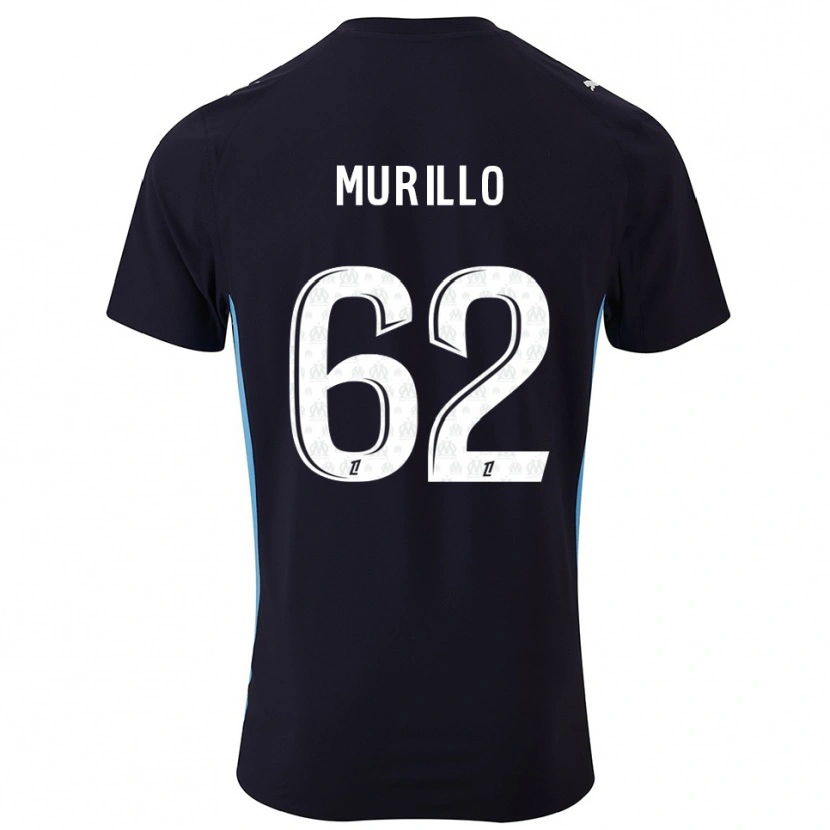 Danxen Women Amir Murillo #62 Black Sky Blue Away Jersey 2025/26 T-Shirt
