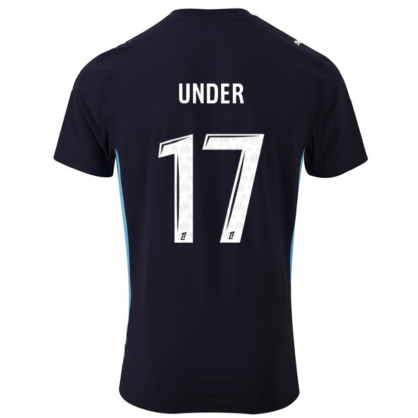 Danxen Women Cengiz Under #17 Black Sky Blue Away Jersey 2025/26 T-Shirt