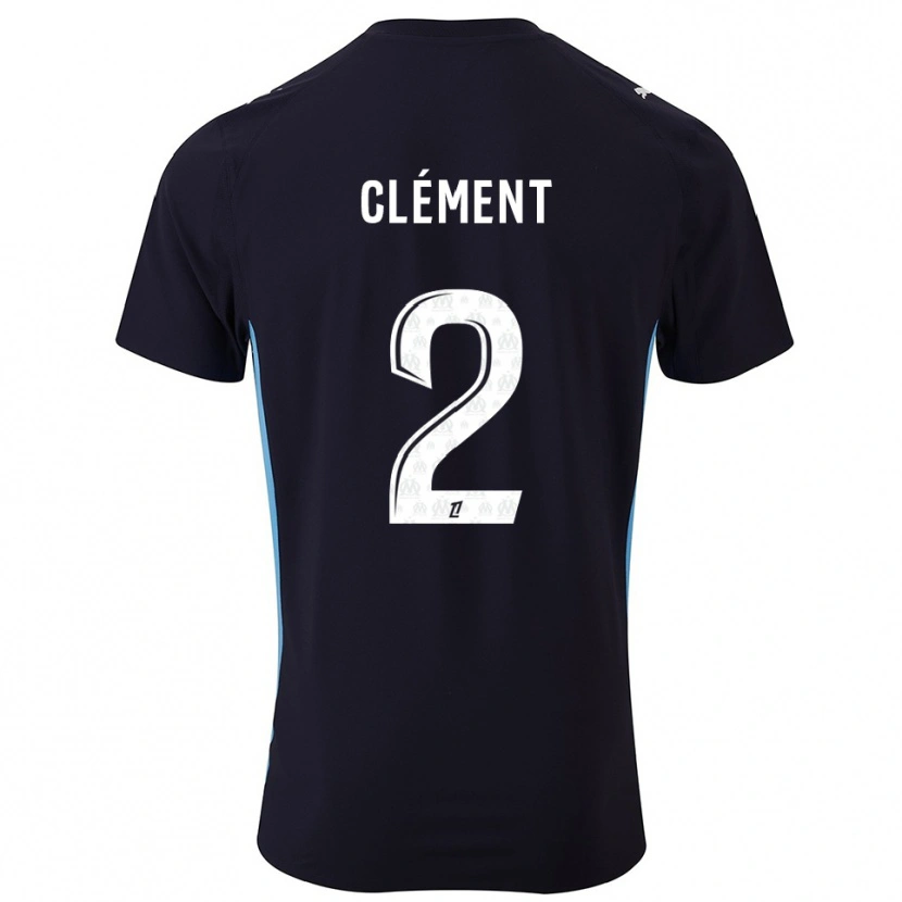 Danxen Women Mathis Clément #2 Black Sky Blue Away Jersey 2025/26 T-Shirt