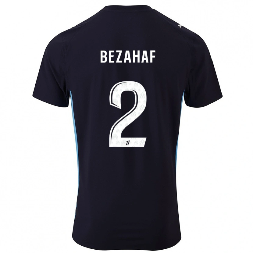 Danxen Women Kelyann Bezahaf #2 Black Sky Blue Away Jersey 2025/26 T-Shirt