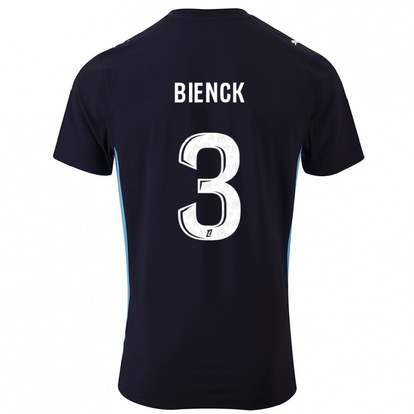 Danxen Women Felix Bienck #3 Black Sky Blue Away Jersey 2025/26 T-Shirt