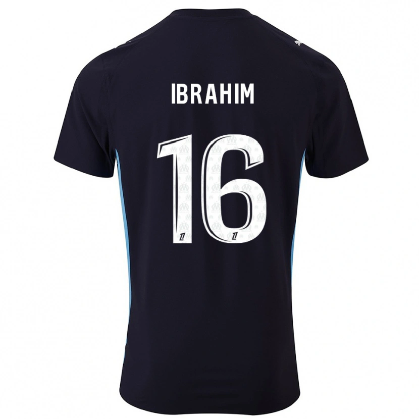 Danxen Women Ayman Ibrahim #16 Black Sky Blue Away Jersey 2025/26 T-Shirt
