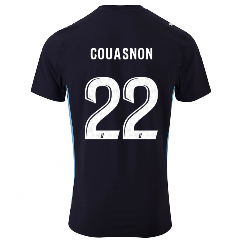 Danxen Women Roxane Couasnon #22 Black Sky Blue Away Jersey 2025/26 T-Shirt