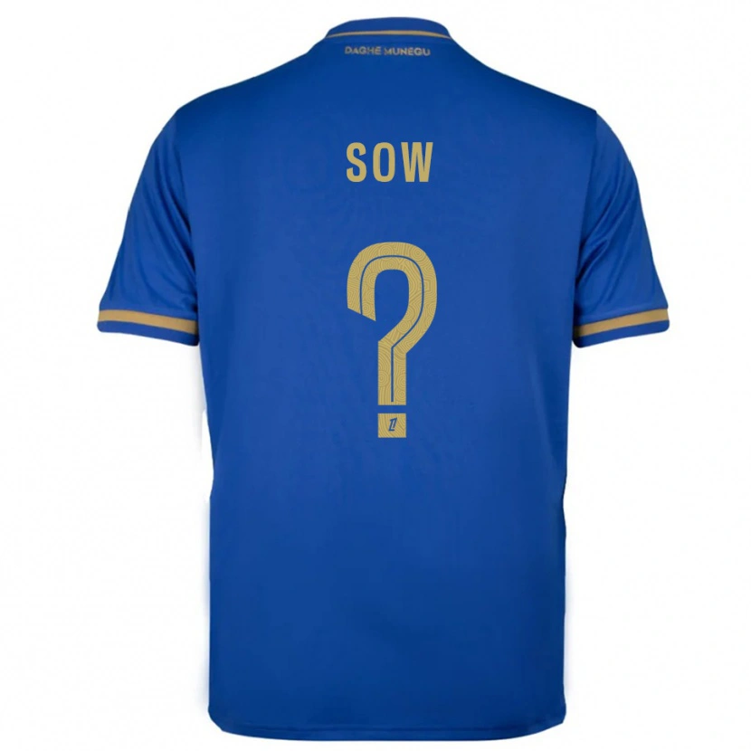 Danxen Women Abdoulaye Sow #0 Blue Gold Away Jersey 2025/26 T-Shirt