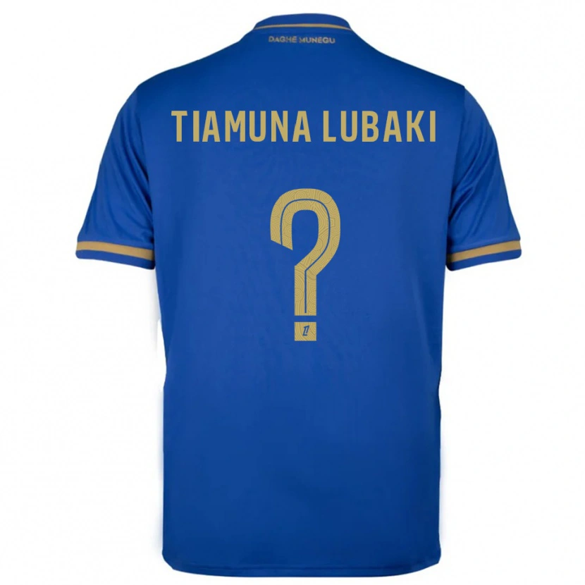 Danxen Women Loïc Tiamuna Lubaki #0 Blue Gold Away Jersey 2025/26 T-Shirt