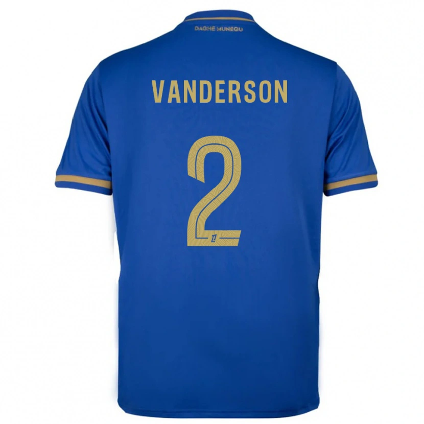 Danxen Women Vanderson #2 Blue Gold Away Jersey 2025/26 T-Shirt