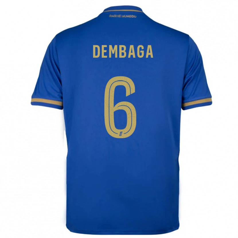 Danxen Women Boubakar Dembaga #6 Blue Gold Away Jersey 2025/26 T-Shirt