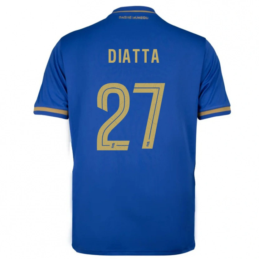 Danxen Women Krépin Diatta #27 Blue Gold Away Jersey 2025/26 T-Shirt