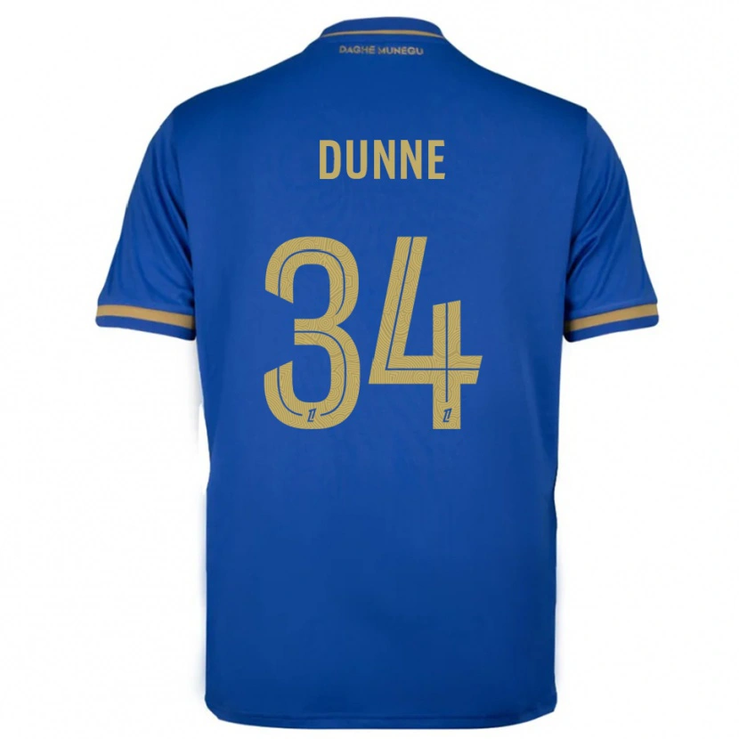 Danxen Women David Dunne #34 Blue Gold Away Jersey 2025/26 T-Shirt