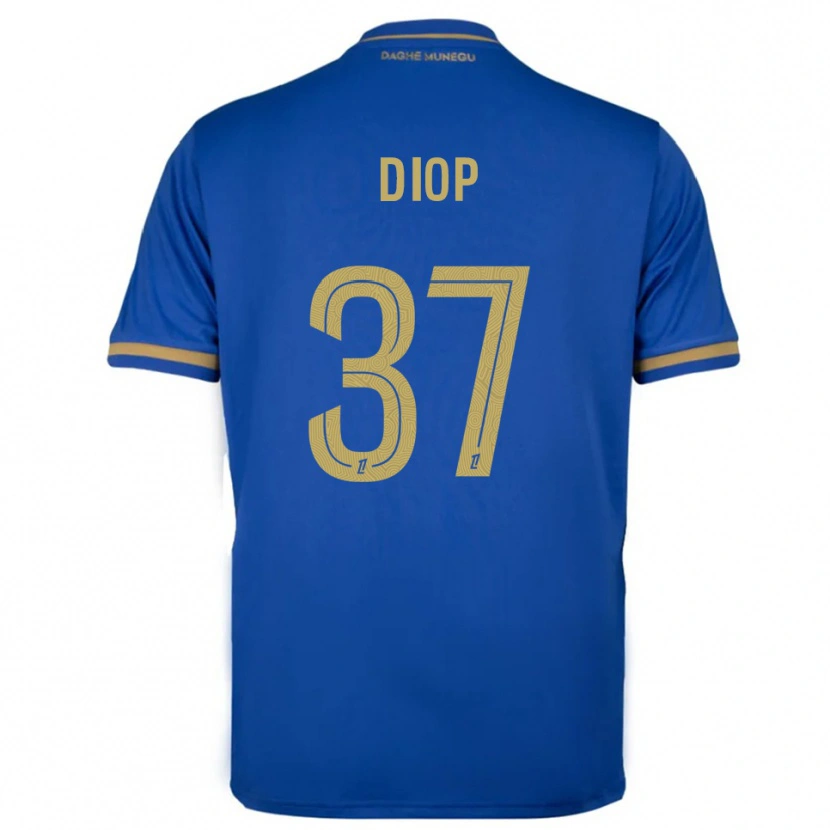 Danxen Women Edan Diop #37 Blue Gold Away Jersey 2025/26 T-Shirt