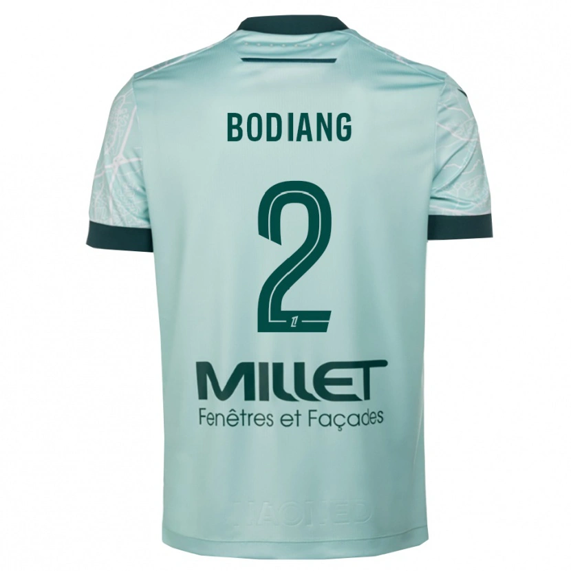 Danxen Women Moutanabi Bodiang #2 Green White Away Jersey 2025/26 T-Shirt