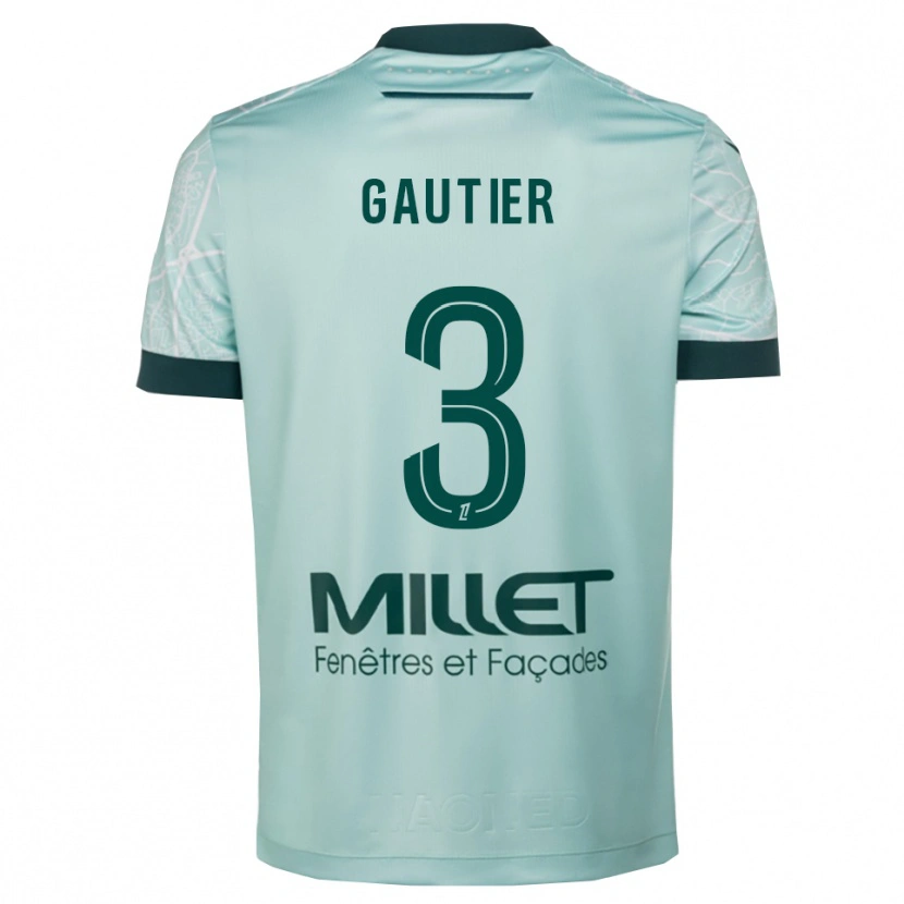 Danxen Women Louka Gautier #3 Green White Away Jersey 2025/26 T-Shirt