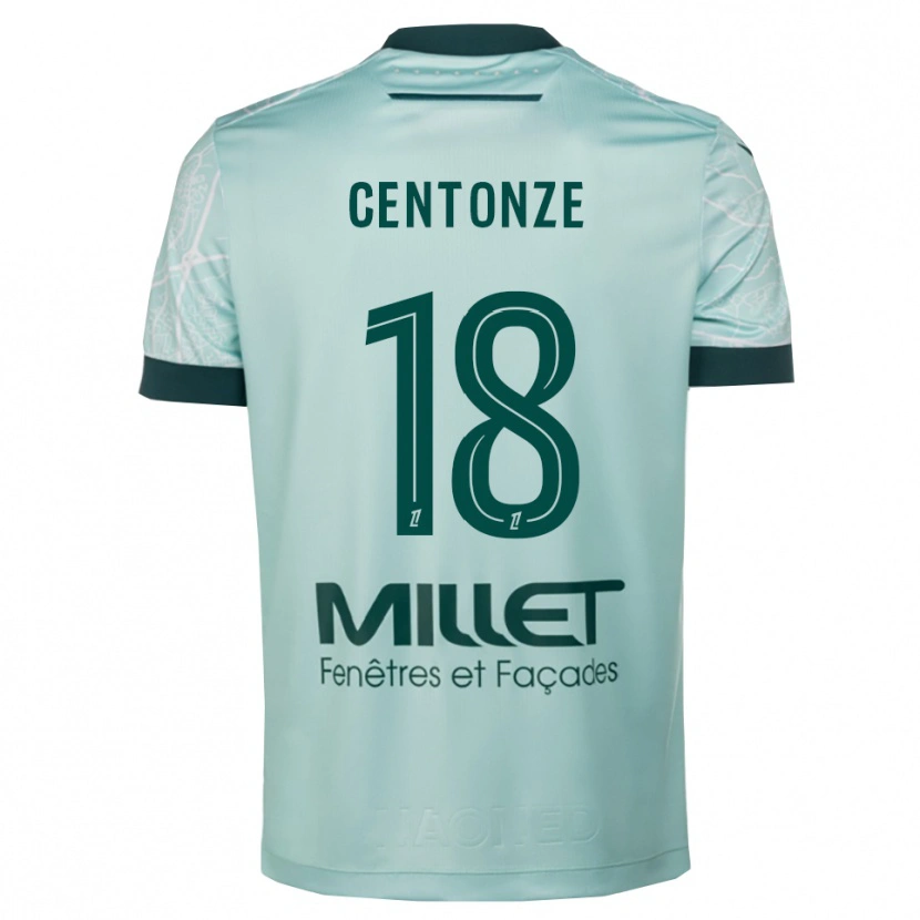 Danxen Women Fabien Centonze #18 Green White Away Jersey 2025/26 T-Shirt