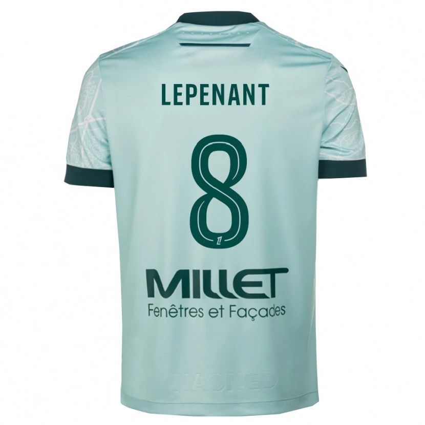 Danxen Women Johann Lepenant #8 Green White Away Jersey 2025/26 T-Shirt