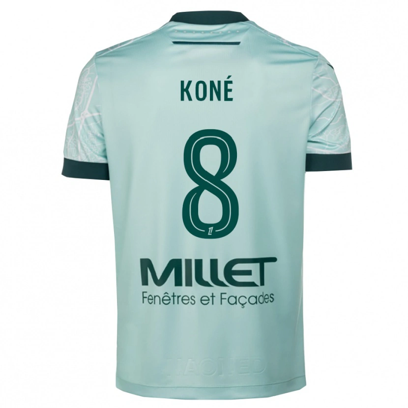 Danxen Women Kassoum Koné #8 Green White Away Jersey 2025/26 T-Shirt