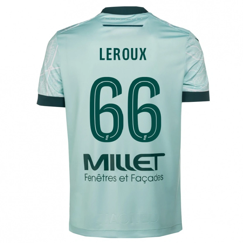 Danxen Women Louis Leroux #66 Green White Away Jersey 2025/26 T-Shirt