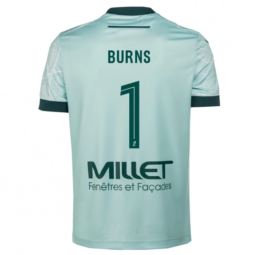 Danxen Women Emily Burns #1 Green White Away Jersey 2025/26 T-Shirt