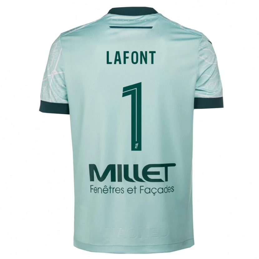 Danxen Women Alban Lafont #1 Green White Away Jersey 2025/26 T-Shirt