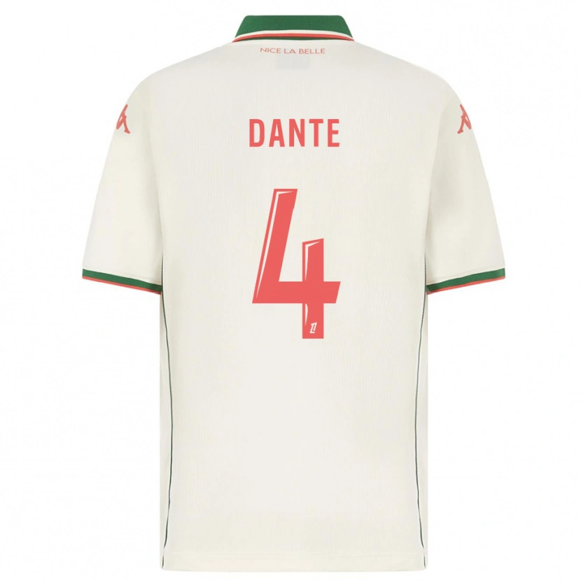 Danxen Women Dante #4 White Green Away Jersey 2025/26 T-Shirt