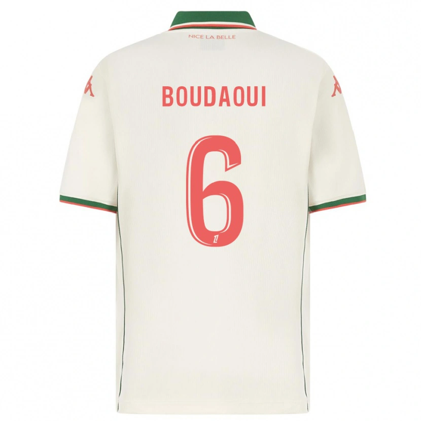 Danxen Women Hicham Boudaoui #6 White Green Away Jersey 2025/26 T-Shirt