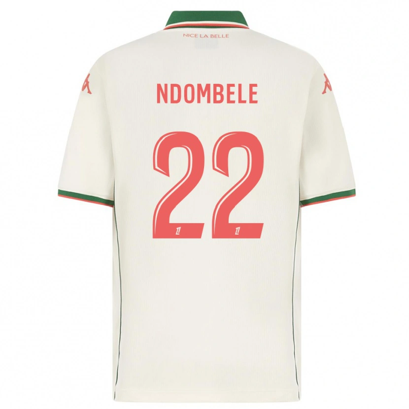 Danxen Women Tanguy Ndombélé #22 White Green Away Jersey 2025/26 T-Shirt